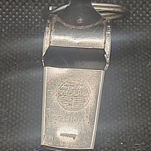 Vintage Hampion Metal Silver Whistle 2"